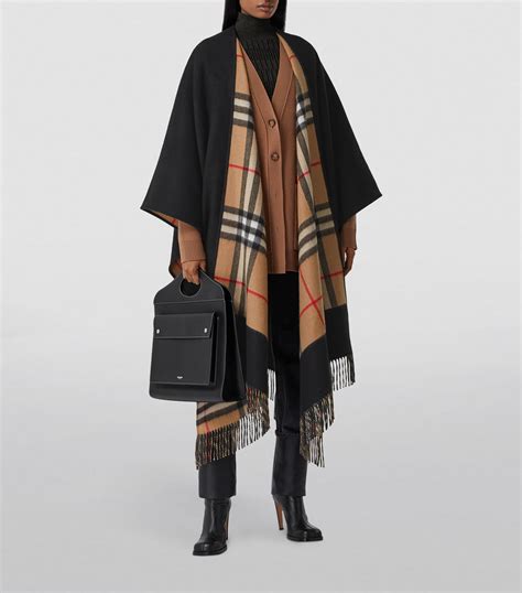 burberry abiti elegani|burberry cashmere cape jacket.